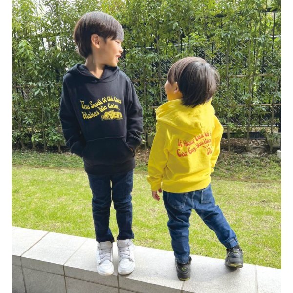 Photo1: Old Cars Kids Hoodie (1)
