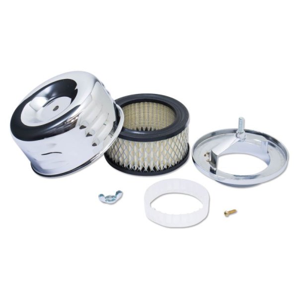 Photo2: Chromed Louvered Air Cleaner (2)