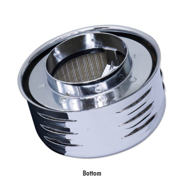 Photo3: Chromed Louvered Air Cleaner (3)