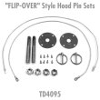 Photo1: "FLIP-OVER" Style Hood Pin Sets (1)
