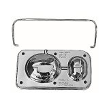 Photo: Chrome Brake Master Cylinder Cover 3 inchx5 5/8 inch