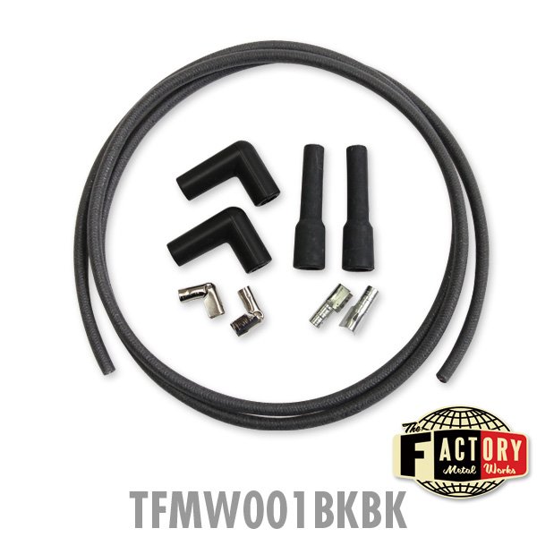 Photo4: TFMW - 7mm Cloth Covered Spark Plug Wire Set (4)