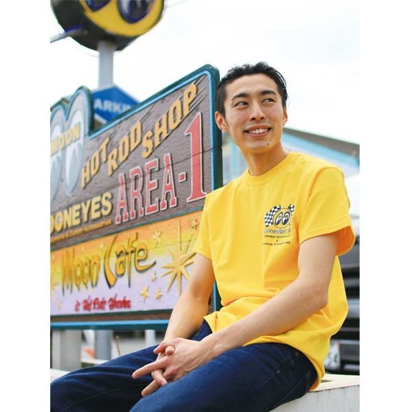 Photo3: Checker MOON T Shirts (3)