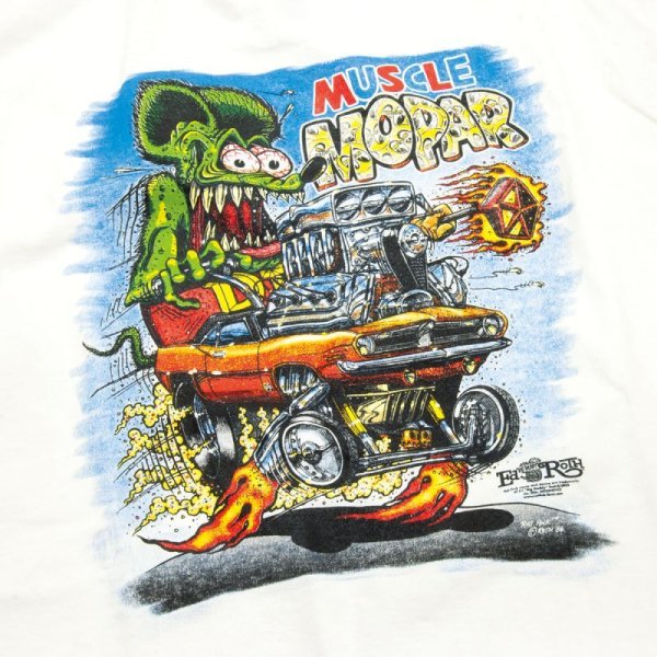 Photo7: Rat Fink x MOONEYES Muscle Mopar T-shirt (7)