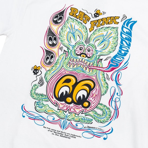 Photo3: Rat Fink x MOON Pinstripe T-shirt (3)