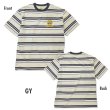 Photo4: MOON Multi-Striped Embroidered T-shirt (4)
