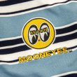 Photo6: MOON Multi-Striped Embroidered T-shirt (6)
