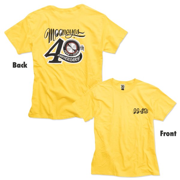 Photo2: MOONEYES 40th Anniv. Disc T-shirt (2)