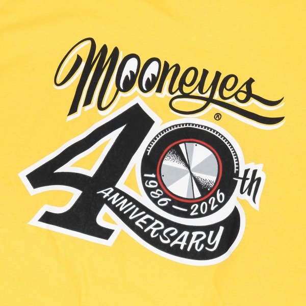 Photo6: MOONEYES 40th Anniv. Disc T-shirt (6)