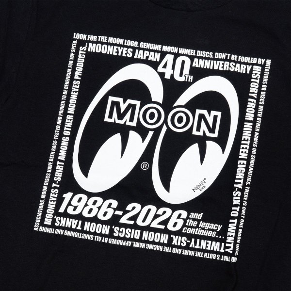 Photo4: MOONEYES 40th Anniv. Eyeshape Logo T-shirt (4)