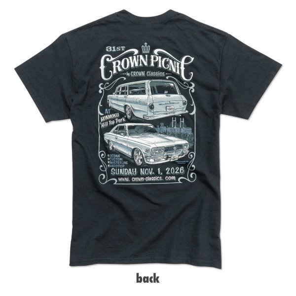 Photo4: 【Pre-Order】31st CROWN PICNIC 2026 T-shirt 【Order deadline: Nov. 3(Tue)/JST】 (4)