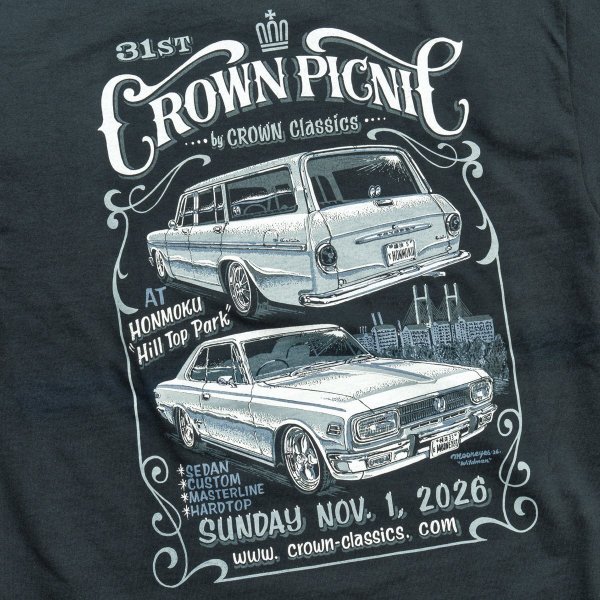 Photo6: 【Pre-Order】31st CROWN PICNIC 2026 T-shirt 【Order deadline: Nov. 3(Tue)/JST】 (6)