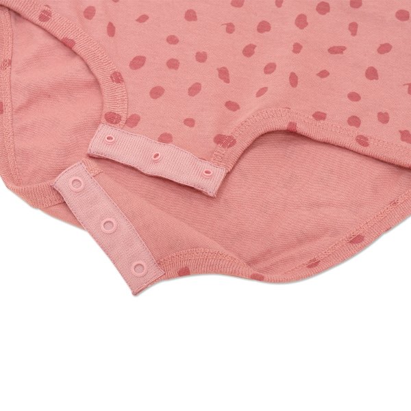 Photo5: MOON Baby Long Sleeve Dot Bodysuit (5)