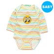 Photo1: MOON Baby Long Sleeve Rainbow Bodysuit (1)