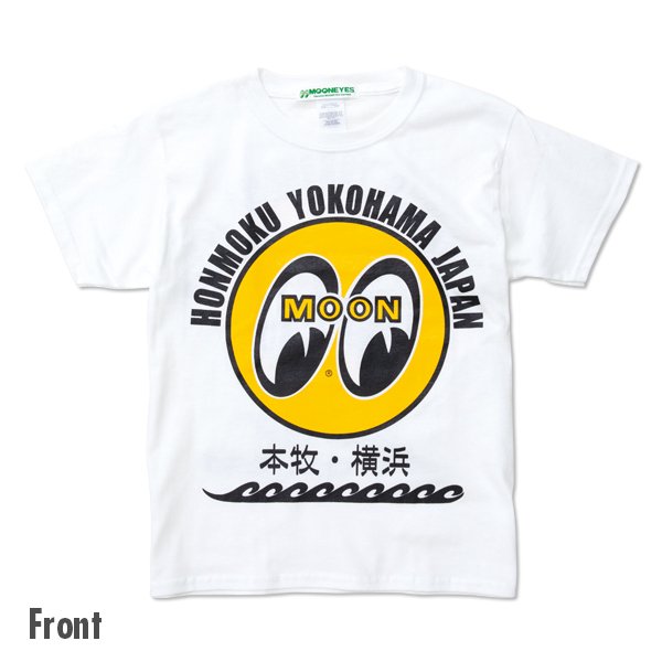 Photo2: Kids & Ladies MOON Eyeball Honmoku Yokohama T-Shirt (2)
