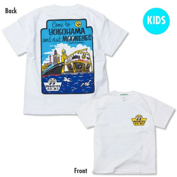 Photo1: Kids MOON Come to YOKOHAMA T-Shirts (1)