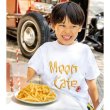 Photo1: Kids MOON Cafe French Fries Photo T-shirt (1)