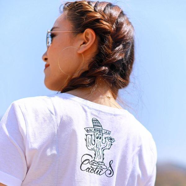Photo2: Ladies MOON Cactus T-shirt (2)