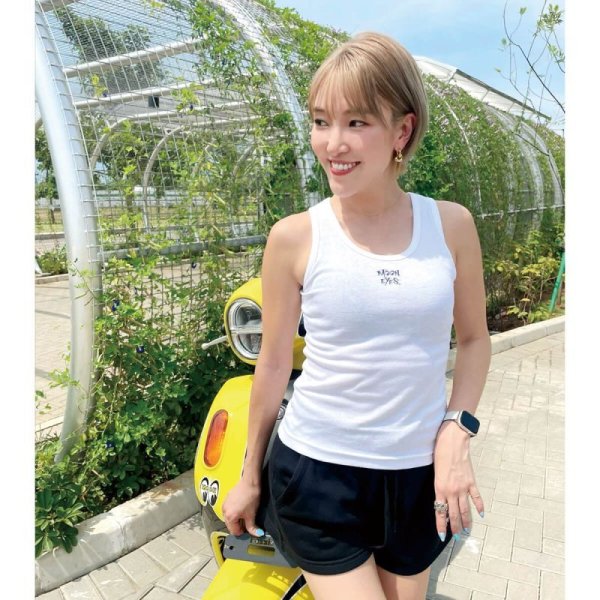 Photo1: Ladies MOON Spiky Tanktop (1)