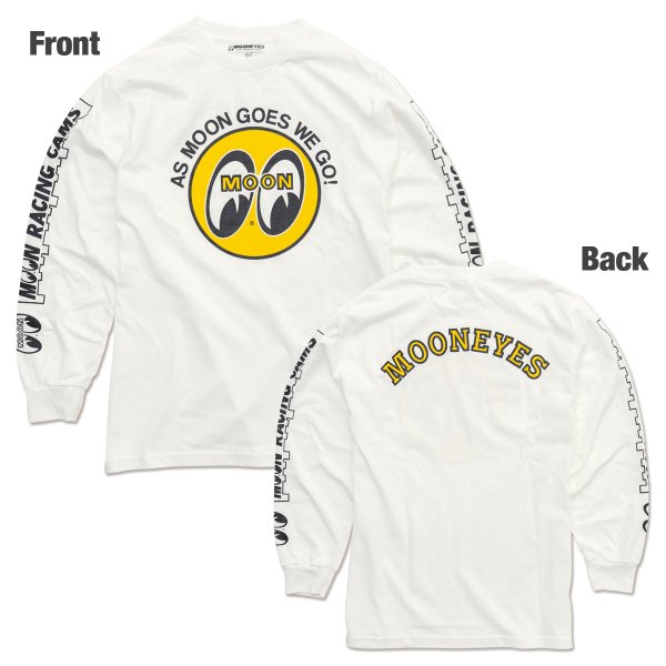 Photo1: MOON Long Sleeve T-Shirts (1)