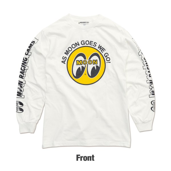 Photo2: MOON Long Sleeve T-Shirts (2)