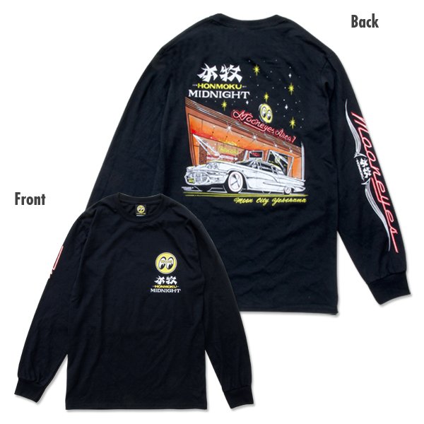 Photo4: Honmoku Midnight Long Sleeve T-shirt (4)