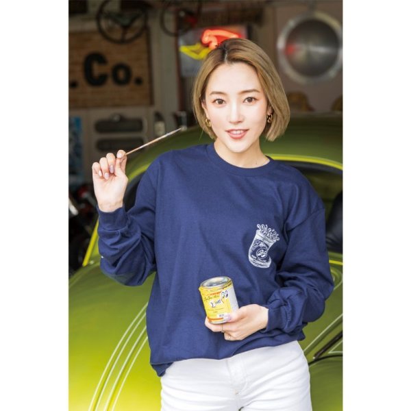 Photo2: MOON Paint Can Long Sleeve T-shirt (2)