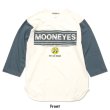 Photo3: MOONEYES Stripe Logo Baseball T-shirt (3)