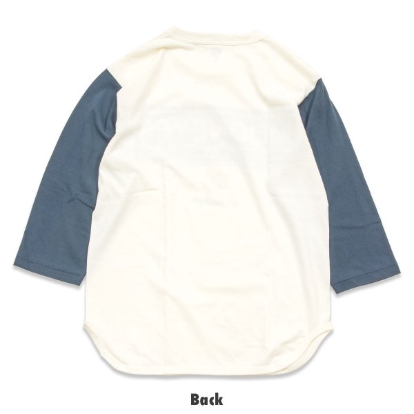 Photo4: MOONEYES Stripe Logo Baseball T-shirt (4)