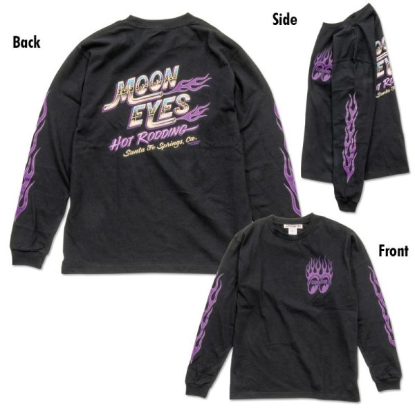 Photo3: MOONEYES Hot Rodding Long Sleeve T-shirt (3)
