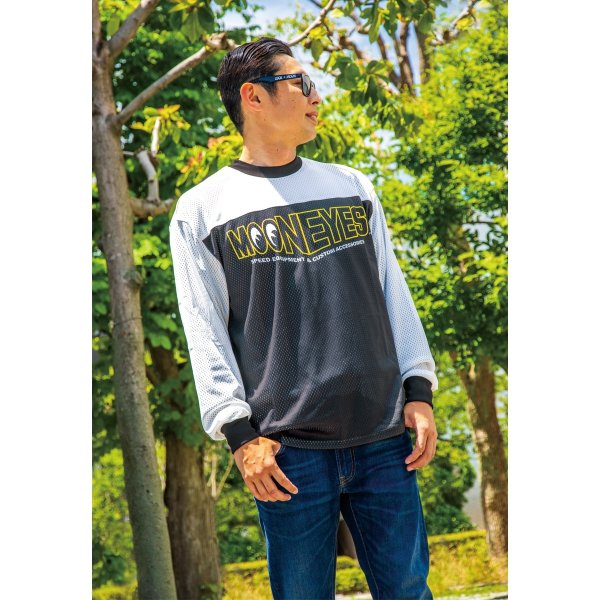 Photo1: MOON Mesh Moto Jersey (1)