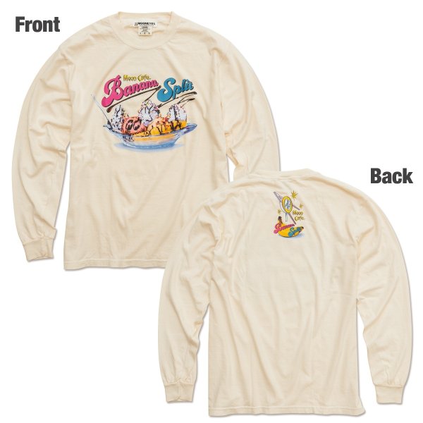 Photo3: MOON Cafe Banana Split Long Sleeve T-shirt (3)