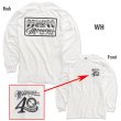 Photo3: MOON 40th Anniv. Plaque Design Long Sleeve T-shirt (3)