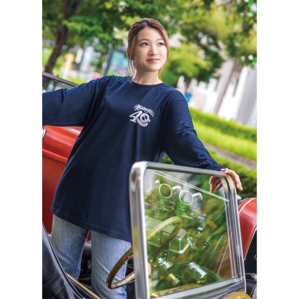 Photo4: MOON 40th Anniv. Plaque Design Long Sleeve T-shirt (4)