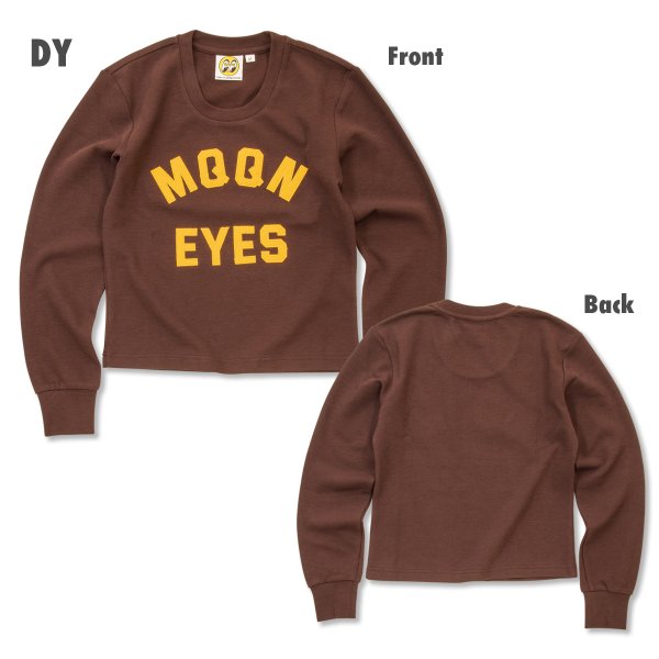 Photo3: Ladies MOONEYES Rib Long Sleeve T-shirt (3)