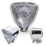 Photo: Chrome Triangle Motorcycle Headlight