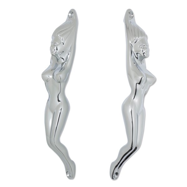 Photo3: Chrome Lady Grab Handle (3)