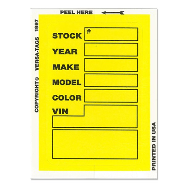 Photo2: Dealer Supply Window Sticker (2)