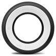 Photo2: Autobahn "R" Bias Style White Wall Radial Tire 5.00 x 16 Inch (2)