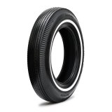 Photo: Autobahn "R" Bias Style White ribbon Radial Tire 5.60 x 15 Inch