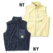 Photo3: MOON Label Fleece Full Zip Vest (3)