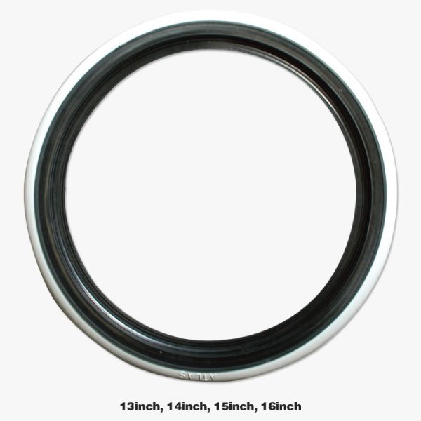 Photo1: White Ribbon Skinny Port-O-Wall (1)