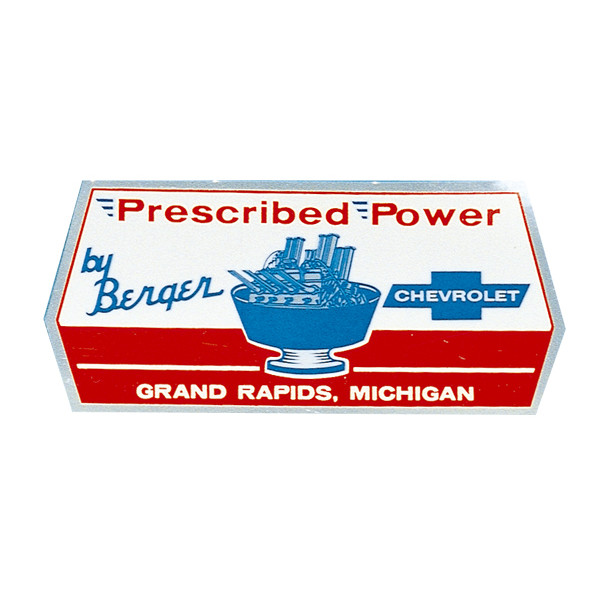 Photo1: HOT ROD Sticker BERGER CHEVROLET Sticker (1)