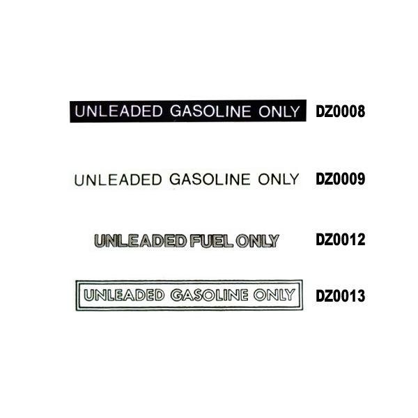 Photo1: UNLEADED ONLY Decal (1)