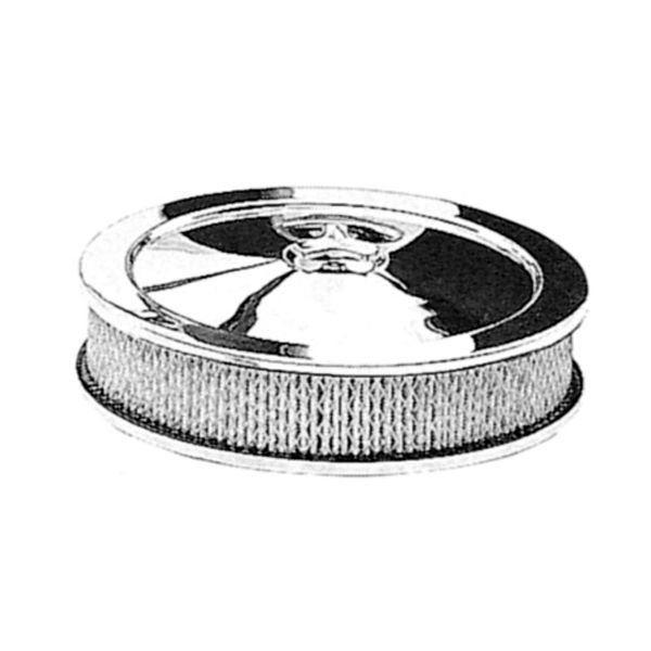 Photo1: Chromed  ”Muscle Car” Style Air Cleaner 2-1/8 inch厚 (1)
