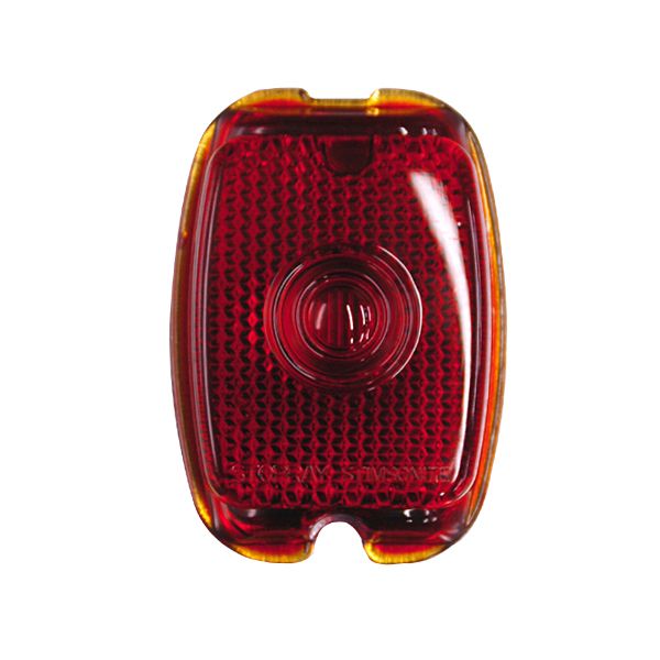 Photo1: Old School Tail Lamp Lens Only (1)