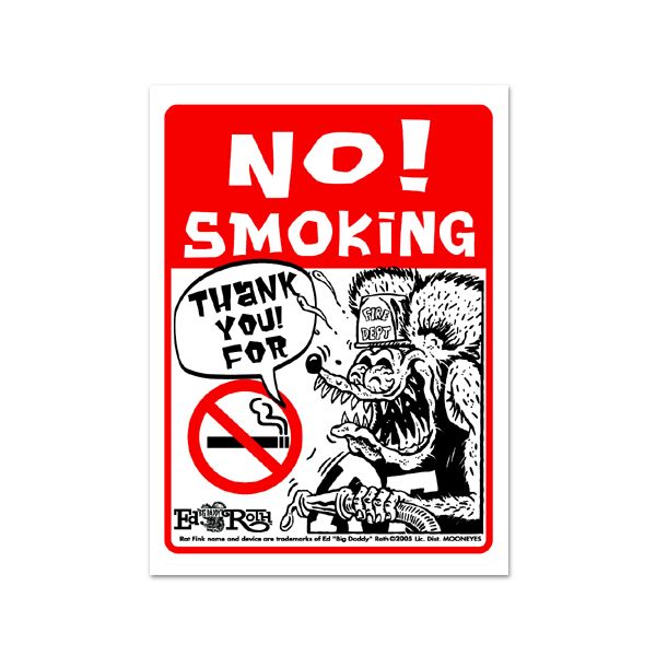 Photo1: Rat Fink Message Board NO Smoking (1)