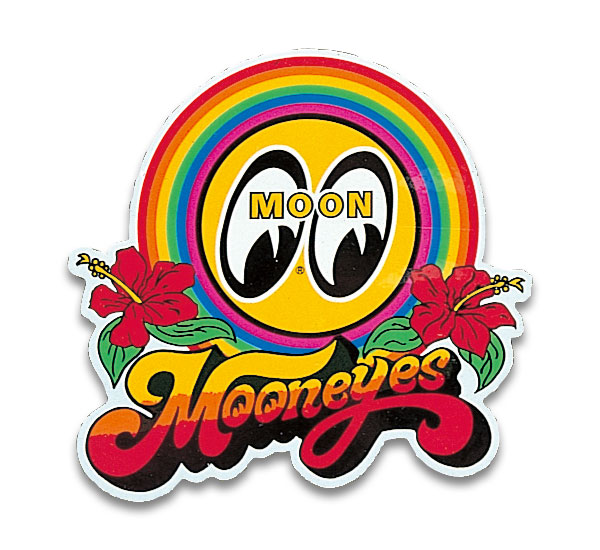 Photo1: MOON Rainbow Decal (1)