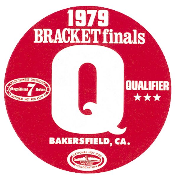 Photo1: HOT ROD Sticker 1979 BRACKET Finals QUALIFIER Sticker (1)