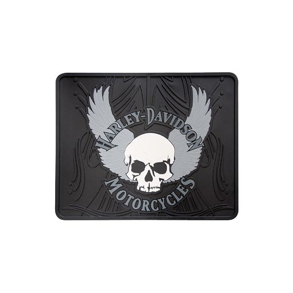 Photo1: HD Skull With Wing Utility mat (1)